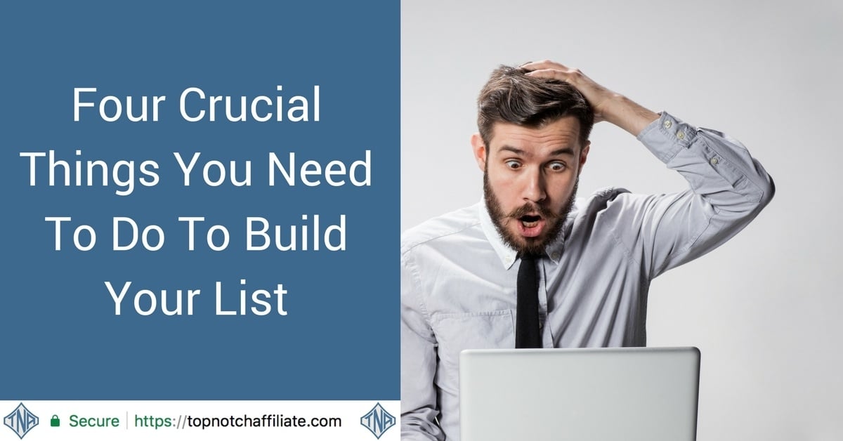 Four Crucial Things You Need To Do To Build Your List